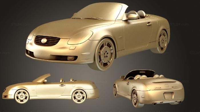 Автомобили и транспорт (Lexus SC 430, CARS_2281) 3D модель для ЧПУ станка